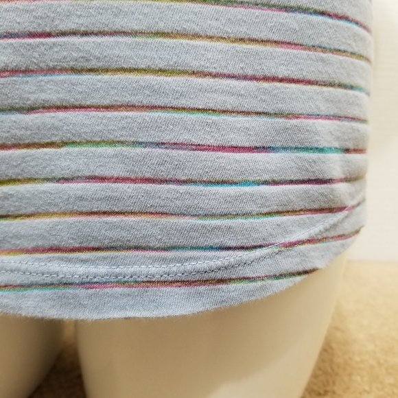 Realitee Threads top Small strapless rainbow striped ruched bust Y2K scene kid - Picture 7 of 12